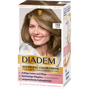 Diadem Haarpflege Coloration 722 Dunkel Blond 3in1 Pflege Color Creme 170 Ml