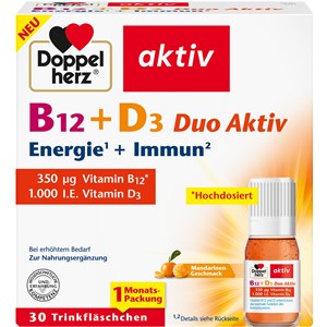 Doppelherz - Energie & Leistungsfähigkeit - B12 + D3 Duo Aktiv