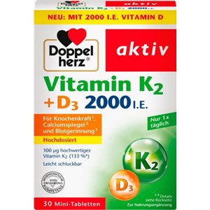 Doppelherz Immunsystem & Zellschutz Vitamin K2 + D3 Tabletten Vitamine Unisex