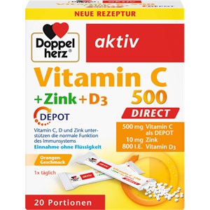 Doppelherz Immunsystem & Zellschutz Vitamin C 500 DIRECT Vitamine Unisex