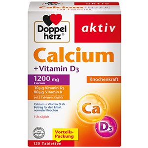 Doppelherz - Minerals & Vitamins - Calcium + Vitamin D3 Tablets