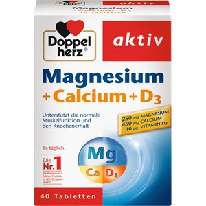 Doppelherz - Mineralstoffe & Vitamine - Magnesium + Calcium + D3 Tabletten