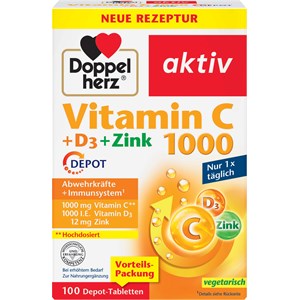 Doppelherz - Minerals & Vitamins - Vitamin C + D3 + Zink 1000