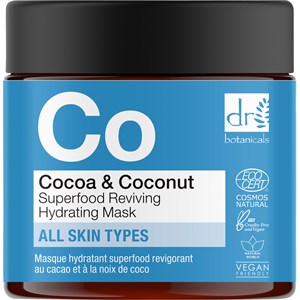 Dr. Botanicals Soin Du Visage Masques Pour Le Visage Cocoa & Coconut Superfood Reviving Hydrating Mask 30 Ml