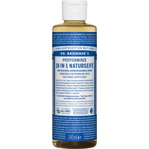 Dr. Bronner's - Körperpflege - Pfefferminze 18-in-1 Naturseife