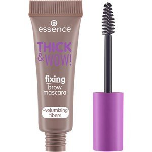 Essence - Kulmakarvat - Thick & Wow! Fixing Brow Mascara + Volumizing Fibers