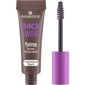 Essence - Obočí - Thick & Wow! Fixing Brow Mascara + Volumizing Fibers