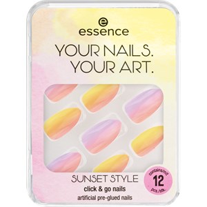 Essence Ongles Faux Ongles Click & Go Nails Sunset Style 12 Stk.