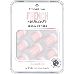 Essence Kunstnägel French Manicure Click & Go Nails Nägel Damen 12 Stk.