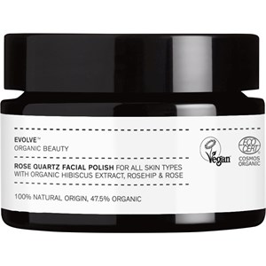 Evolve Organic Beauty Reiniger & Toner Rose Quartz Facial Polish Peeling Damen 60 Ml