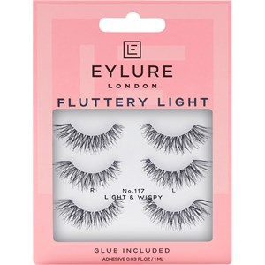 Eylure Yeux Cils Lashes Fluttery Light Nr. 117 Trio Pack 6 Stk.