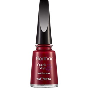 Flormar Ongles Vernis à Ongles Quick Dry Nail Enamel 06 Fiery Red 11 Ml