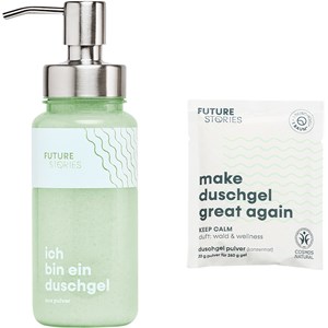 FUTURE STORIES Körperpflege Duschgel Wald & Wellness Starterset Duschgel Duschgel Pulver Refill 20 G + Pumpspender 20 G
