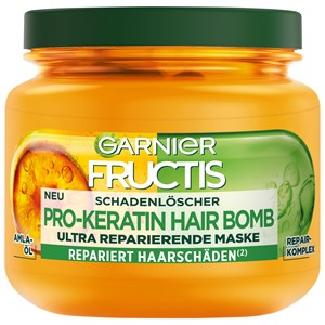 GARNIER Fructis Schadenlöscher Pro-Keratin Hair Bomb Maske Haarkur Keratin Damen 320 Ml