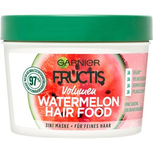 GARNIER - Fructis - Volumen Watermelon Hair Food 3-In-1 Maske