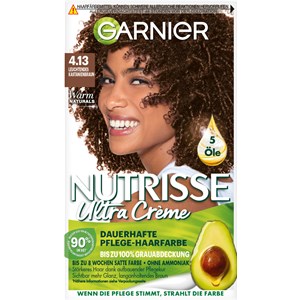 GARNIER Haarfarben Nutrisse Ultra Creme Dauerhafte Pflege-Haarfarbe 6.03 Natürliches Goldenes Dunkelblond 1 Stk.