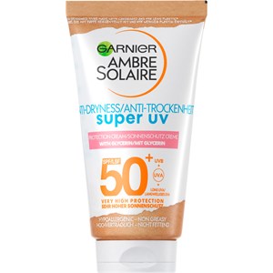 GARNIER Protection Solaire Care & Protection Ambre Solaire Crème Solaire Protectrice Visage Sensitiv Expert+ FPS 50+ 50 Ml