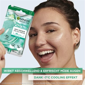 Skin Active Hyaluron Cryo Jelly Gel-Augen-Tuchmaske GARNIER parfumdreams | by