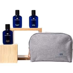 Graham Hill Soin Cleansing & Vitalizing Travel Set Abbey Refreshing Body Wash 100 Ml + Brickyard 500 Superfresh Shampoo 100 Ml + Arnage Face & Beard B