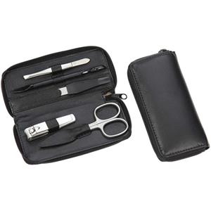 Hans Kniebes 5-Piece Stainless Nappa Cowhide Leather Manicure Case Unisex 1 Stk.