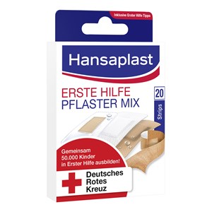 Hansaplast - Plaster - Laastaripakkaus ensiapuun, eri kokoja