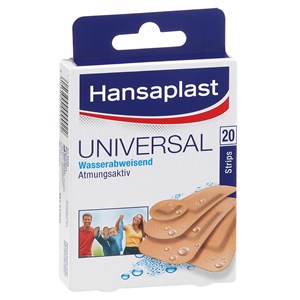 Hansaplast Gesundheit Pflaster Universal Strips 20 Stk.