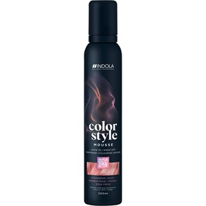 INDOLA Semi-permanente Haarfarbe Color Style Mousse Strawberry Rose 200 Ml