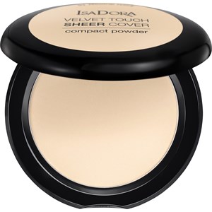 Isadora Complexion Powder Velvet Touch Sheer Cover Compact Powder 45 Neutral Beige 10 G
