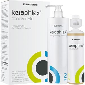 Keraphlex Cheveux Soin Set Professionnel Step 1 Protector 500 Ml + Step 2 Strenghtening 1000 Ml 1 Stk.
