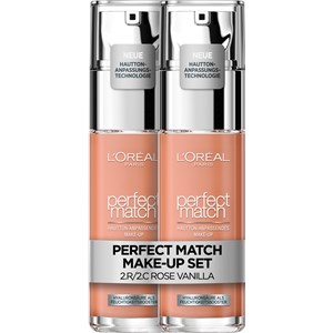 L’Oréal Paris Maquillage Du Teint Foundation Perfect Match Make-Up 1.N Ivoire/Ivory 2 X 30 Ml