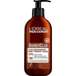 L’Oréal Paris Men Expert Barber Club 3In1 Shampoo Bart + Gesicht Haar Gesichtsreinigung Herren 200 Ml