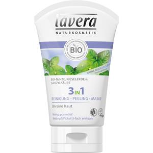 Lavera - Reinigung - Bio-Minze, Kieselerde & Salizylsäure 3 in 1 Reinigung-Peeling-Maske