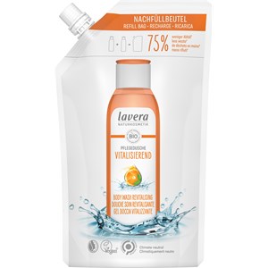 Lavera - Pielęgnacja pod prysznicem - Organiczna pomarańcza i organiczna mięta Witalizujący, odżywczy żel pod prysznic