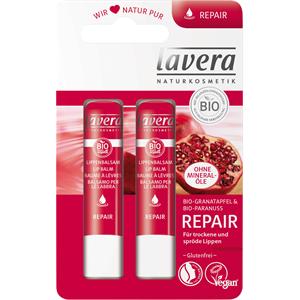 Lavera - Gesichtspflege - Bio-Granatapfel & Bio-Paranuss Repair Lip Balm Duo