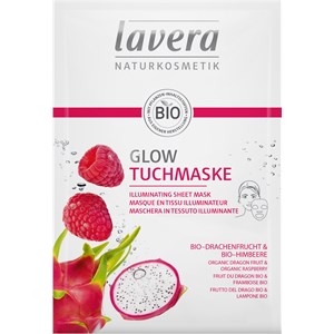 Lavera Masken Bio-Drachenfrucht & Bio-Himbeere Glow Tuchmaske 21 Ml