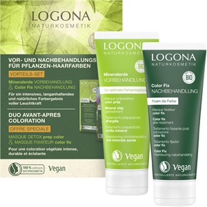 Logona - Haarfarbe - Für Pflanzen-Haarfarben Vor- & Nachbehandlungs-Set