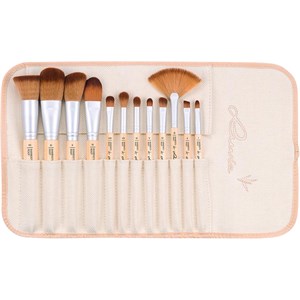 Luvia Cosmetics Brush Brush Set Bamboo's Root Set 12 Pinceaux De Maquillage + 1 Pochette En Lin 1 Stk.