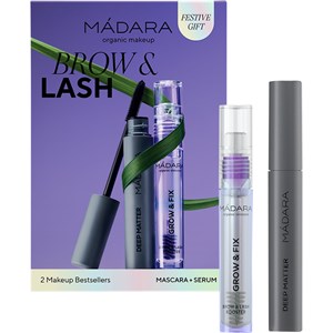 MÁDARA Maquillage Yeux Coffret Cadeau Grow & Fix Brow & Lash Booster 4,25 Ml + Deep Matter Bold Volume Mascara 6 Ml 1 Stk.