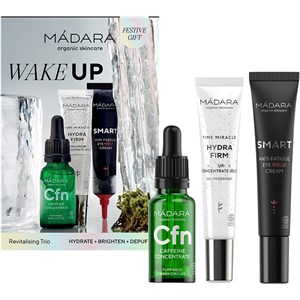 MÁDARA Soin Du Visage Soin Coffret Cadeau TIME MIRACLE Hydra Firm Hyaluron Concentrate Jelly 15 Ml + SMART Anti-fatigue Eye Rescue Cream15 Ml + Caffei