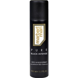 Marbert Man Pure Black Intense Deo & Body Spray Deodorants Herren