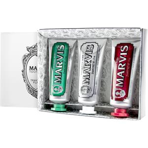 Image of Marvis Pflege Zahnpflege Geschenkset Classic Strong Mint 25 ml + Whitening Mint 25 ml + Cinnamon Mint 25 ml 1 Stk.