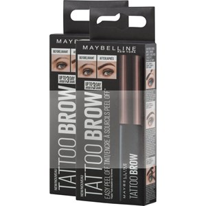 Maybelline New York Maquillage Des Yeux Sourcils Tattoo Brow Gel Tint Duo 02 Medium Brown 2 X 5 Ml