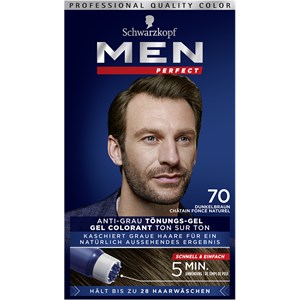 Men Perfect - Coloration - Anti-grey colouring gel natural dark brown