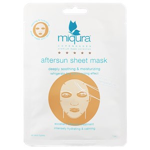 Miqura Pflege Golden Silk Collection Aftersun Sheet Mask White 1 Stk.
