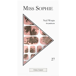 Miss Sophie Nägel Nagelfolien Classy Copper Pedicure Wrap 27 Stk.
