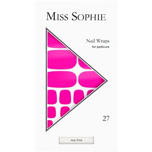 Miss Sophie Ongles Feuilles Pour Ongles Hot Pink Pedicure Wrap 27 Stk.