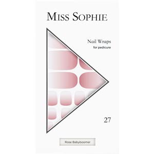 Miss Sophie Ongles Feuilles Pour Ongles Rose Babyboomer Pedicure Wrap 27 Stk.