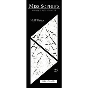 Miss Sophie - Fólie na nehty - Nail Wraps White Marble