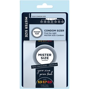 Mister Size Passion & Love Condom sets Size-Kit Medium med Sizer 1x kondom sizer + 53 mm 57 60 1 Stk.