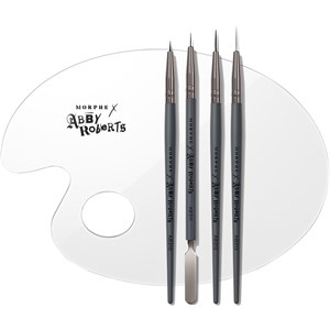 Morphe Pinsel Augenpinsel-Sets X Abby Roberts Artistry Brush Set Micro Detail Brush AB310 + Medium Detail Brush AB312 + Long Detail Brush AB313 + Shor